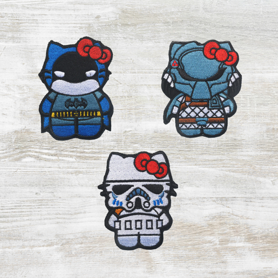 Hello Mando Kitty Morale Patch for VELCRO® BRAND Hook Fasteners