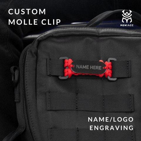 [ADD-ON] Custom Molle Clip with Engraving
