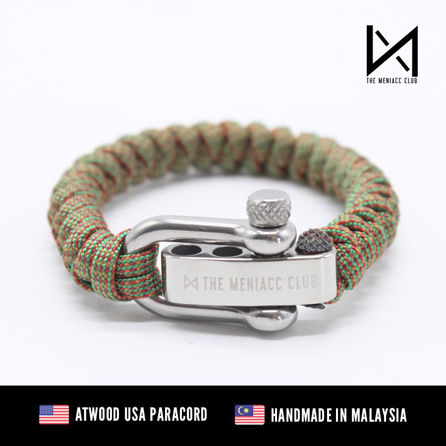 American Flag Paracord Bracelet, Survival 550 Cord Bracelet, USA