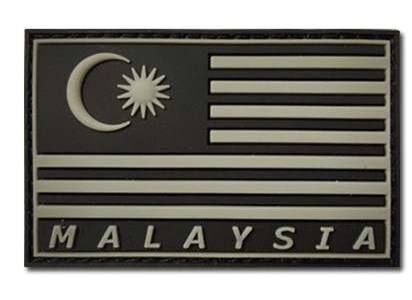 Malaysia Flag PVC Velcro Patch