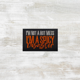 I'm not a hot mess Embroidered Velcro Patch