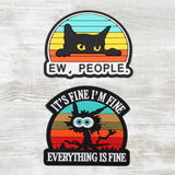 Ew People/It's Fine PVC Velcro Patch