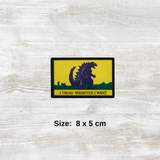 Godzilla I Thread Woven Velcro Patch