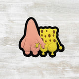 SpongeB Pat PVC Velcro Patch
