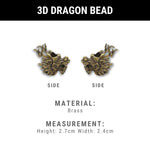 Brass/Titanium Bead Zip Pullers - 1pc