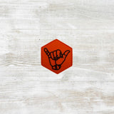 Rock on Hands PVC Velcro Patch