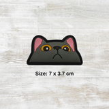 Cat meme (Grey) PVC Velcro Patch