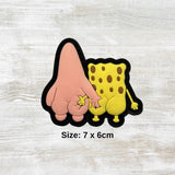 SpongeB Pat PVC Velcro Patch