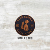 Skull Round PVC Velcro Patch