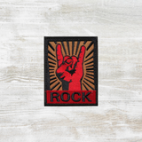 Rock Hands Embroidered Velcro Patch