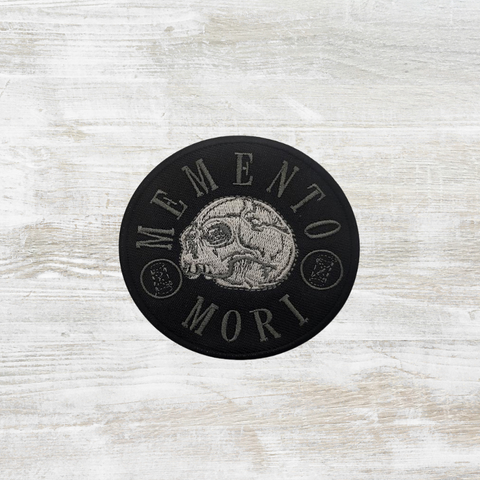 Memento Mori Embroidered Velcro Patch