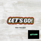 Let's Go Luminous PVC Velcro Patch