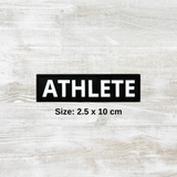 Athlete PVC Velcro Patch