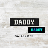 Mommy Daddy PVC Velcro Patch