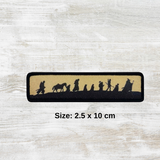 Fellowship of The Rings Woven Velcro Patch