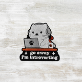 Go Away I'm Introverting Embroidered Velcro Patch