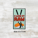 I Like It Raw PVC Velcro Patch