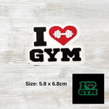 I Love Gym PVC Velcro Patch