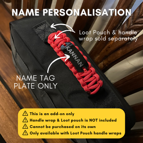 [ADD-ON] Name Personalisation Tag for Loot Pouch Handle