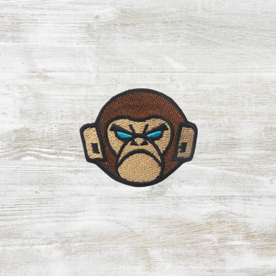 Tactical Trunk Monkey Embroidered Velcro Patch – Meniacc
