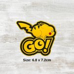 Pikachu GO PVC Velcro Patch