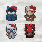 Kitty Batman/Stormtrooper/Jason/Deadpool Embroidered Velcro Patch