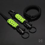 The Meniacc Trio Bracelet Lanyard Keychain - Void Neon Green