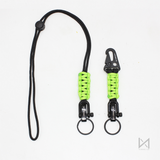 The Meniacc Trio Bracelet Lanyard Keychain - Void Neon Green