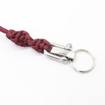 The Meniacc Paracord Twisted Lanyard - Maroon