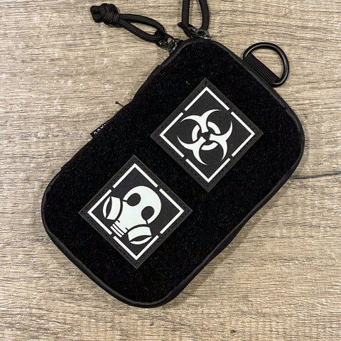 Gas Mask/Biohazard Glow in Dark Velcro Patch