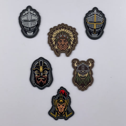 MSM Warrior Head PVC Velcro Patch