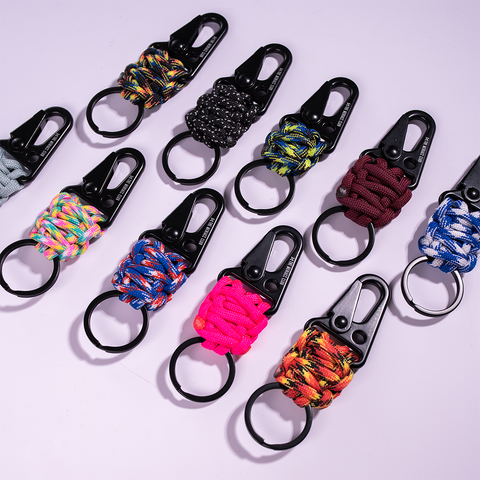 The Meniacc Mini Snap Hook Paracord 550 Keychain (Assorted Colours)