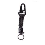 The Meniacc Snap Hook w Knot/Ring Paracord 550 Keychain - Black