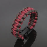 The Meniacc Survivalist Bracelet - Maroon Brown