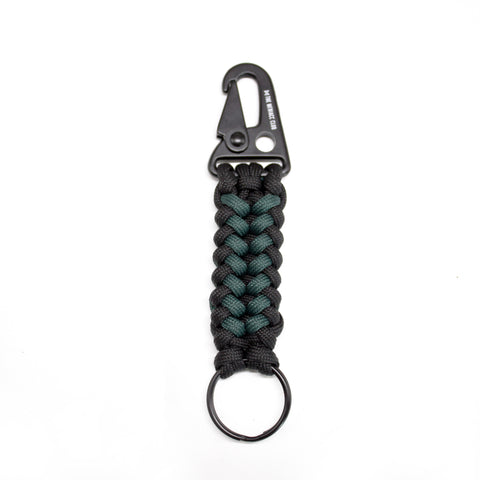 The Meniacc Double Snap Hook Keychain - Green/Black