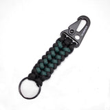 The Meniacc Double Snap Hook Keychain - Green/Black