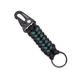 The Meniacc Double Snap Hook Keychain - Green/Black