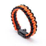 The Meniacc Survivalist Bracelet - Orange Black