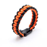 The Meniacc Survivalist Bracelet - Orange Black